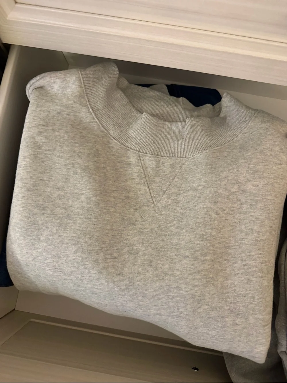 Parke Light Gray Crewneck Pullover Sweater